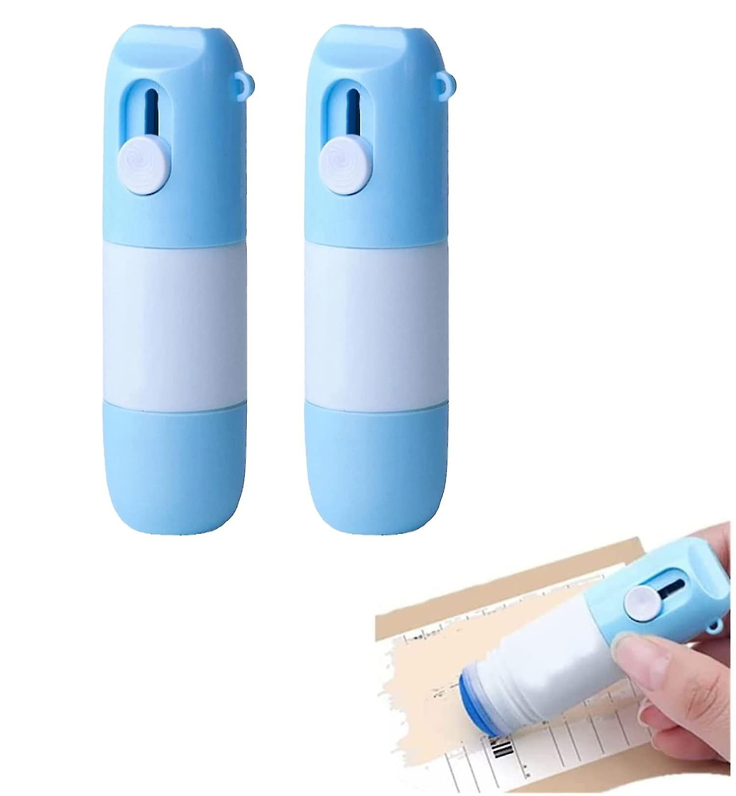 2pcs Thermal Paper Correction Fluid With Unboxing Knife,portable Data Protection Removal Fluid,font Removal Liquid