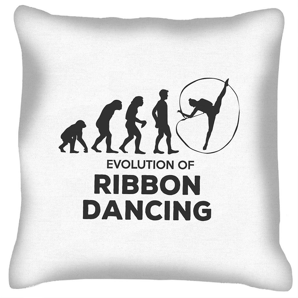 Evolution Of Ribbon Dancing Cushion