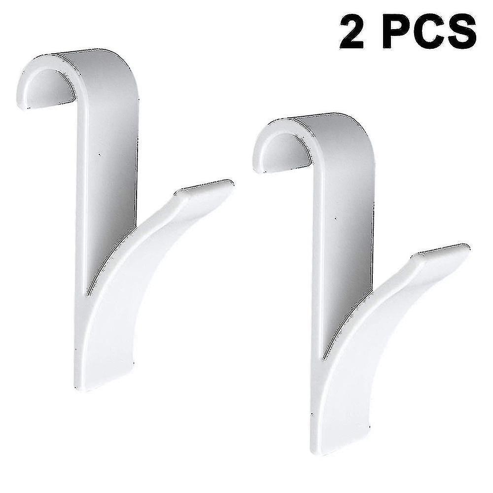 2pcs Plastic Towel Rack Bathroom Towel Wardrobe Hook