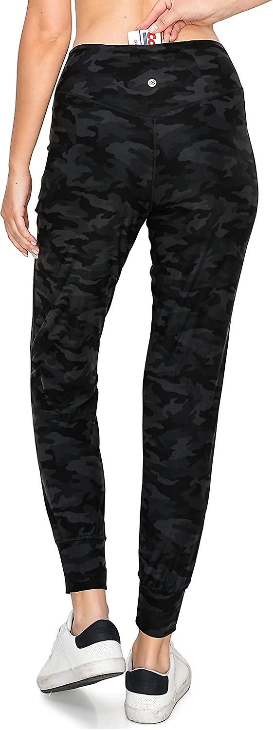 Leggings Women's Buttery Popular Prints BAT6 Activeflex Slim-fit Jogger-black Camouflage