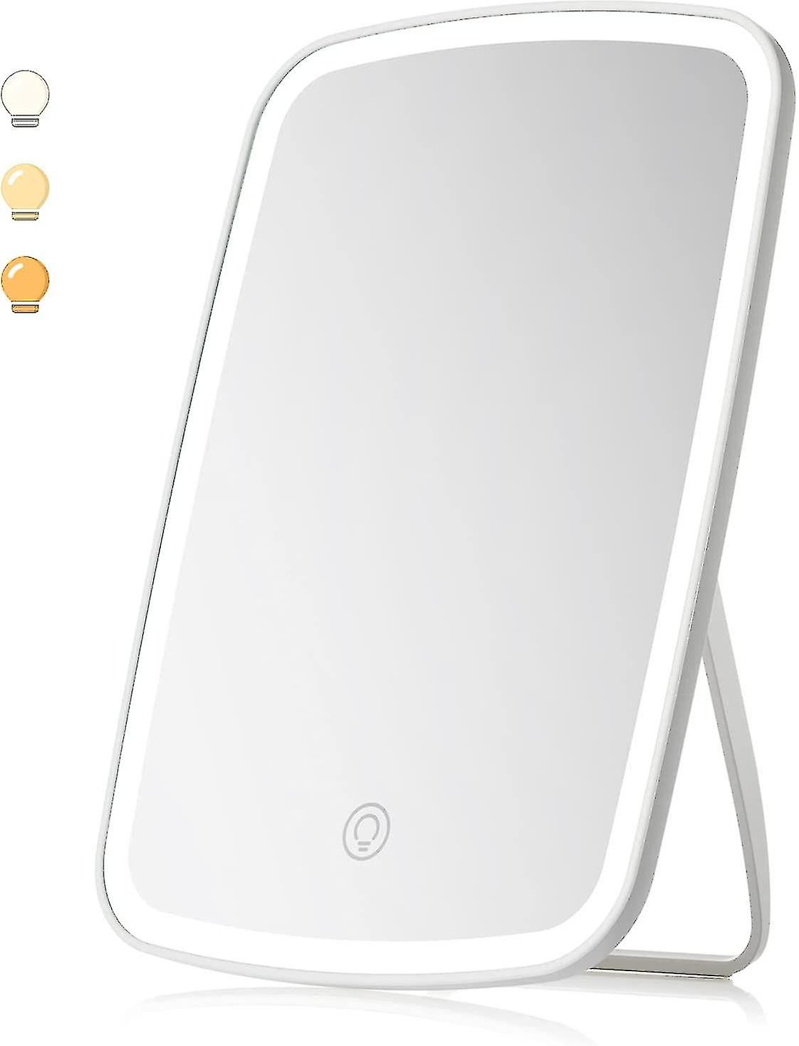 Makeup Mirror With Light, Usb Rechargeable Adjustable Light Brightness Light Up Mirror