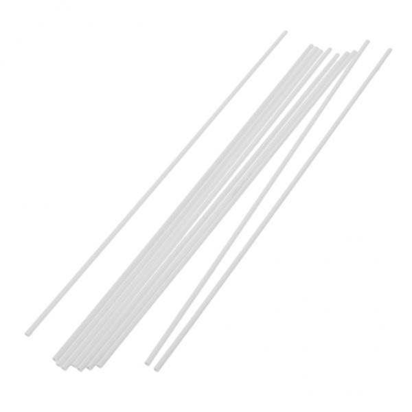 2x10 Pieces Abs Round Tube White Architectural Model Building Material 2x250mm