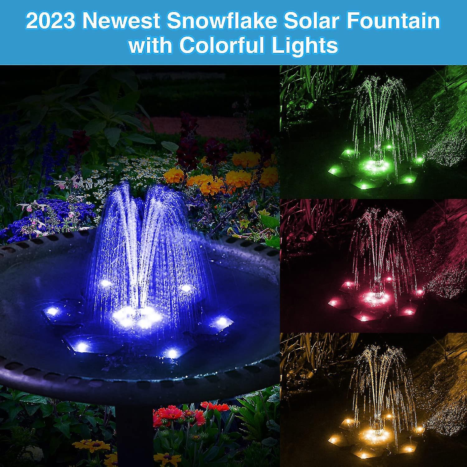 Solar Fountain, Solar Floating Outdoor Fountain Pump For Birdbath,pond