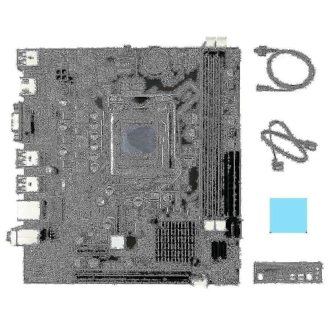 B75 Desktop Motherboard + SATA Kabel + Switch Kabel + Wärmeleitpad + Schallwand LGA1155 DDR3 Unterstützung 2x8g PCI E