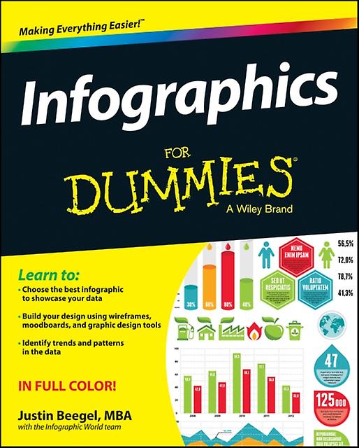 Infographics For Dummies by Justin Beegel Paperback Book