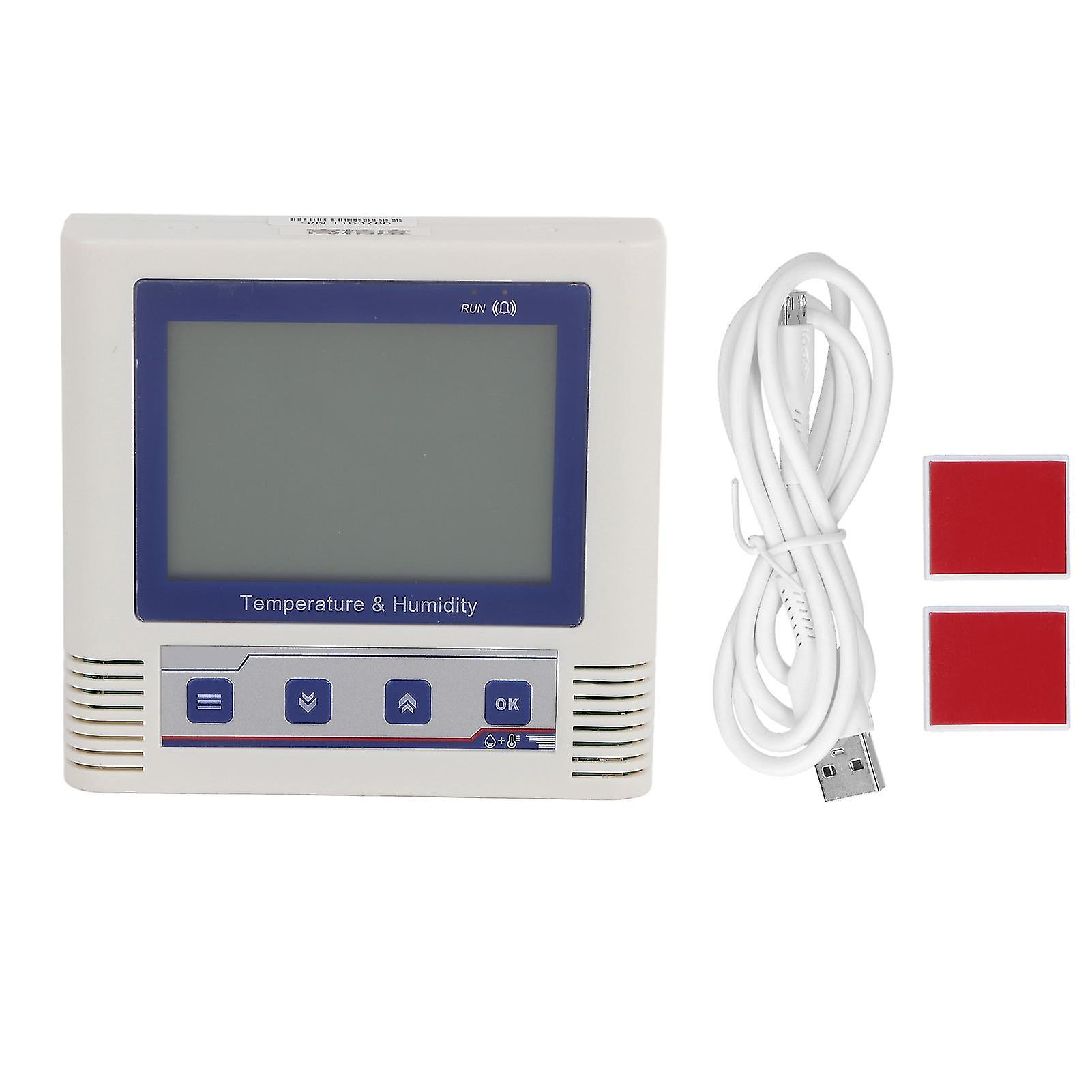 Digital Temperature Recorder Builtin Highaccuracy Sensor Usb Lcd Humidity Data Recorder(260,000 Groups Data )