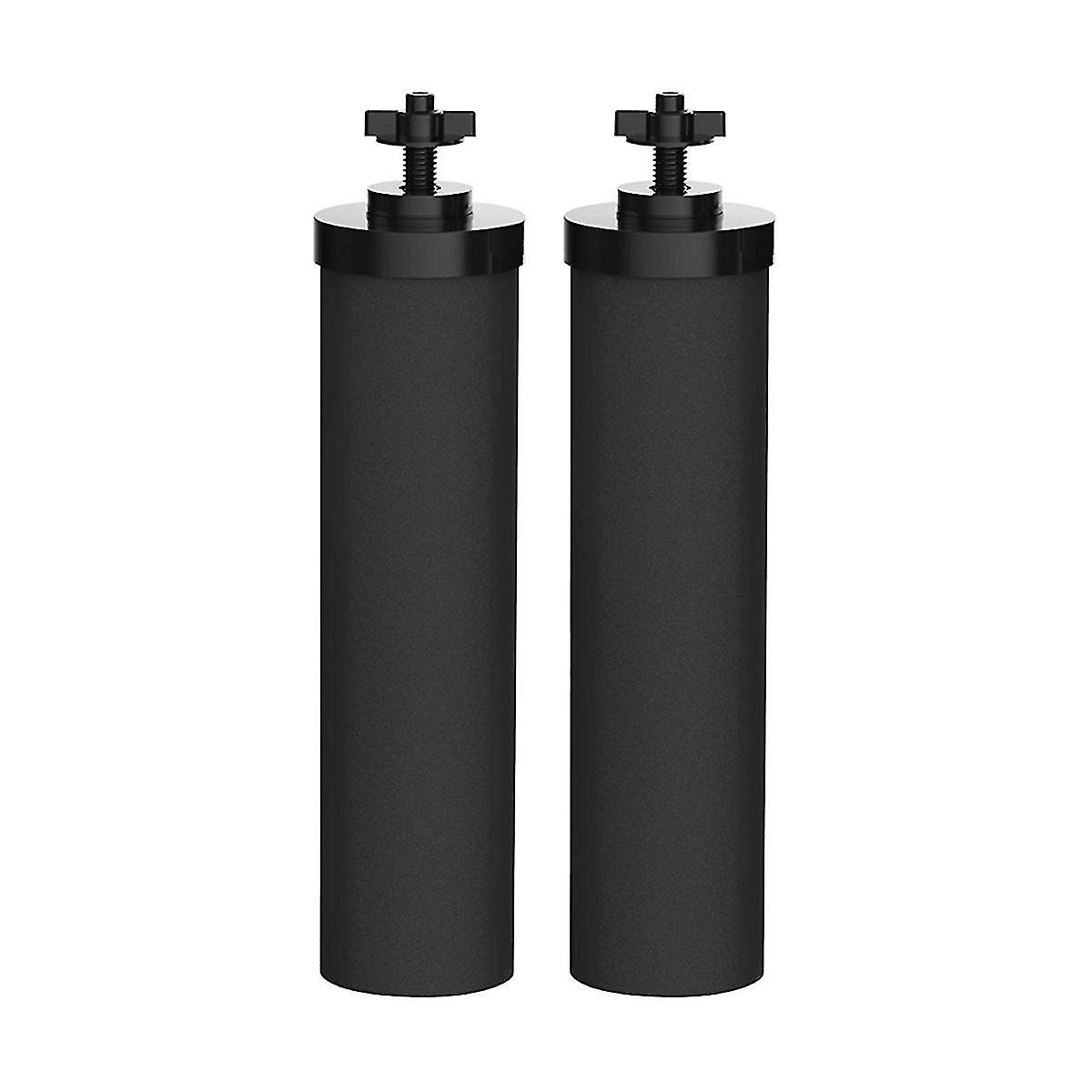 2 stuks waterfilter vervanging voor zwarte actieve kool Bb9-2 filters voor zwaartekracht-gevoede waterfilter