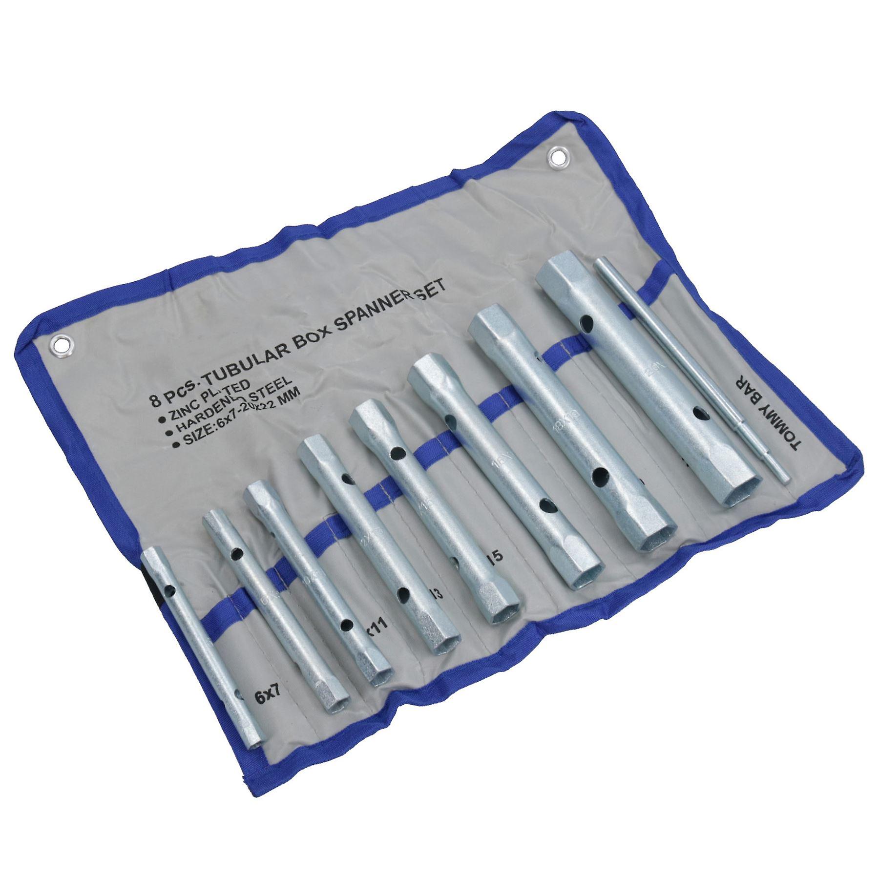 Metric Box Spanner Wrench Bar Tube Tubular 8pc Spark Plug Set TE069