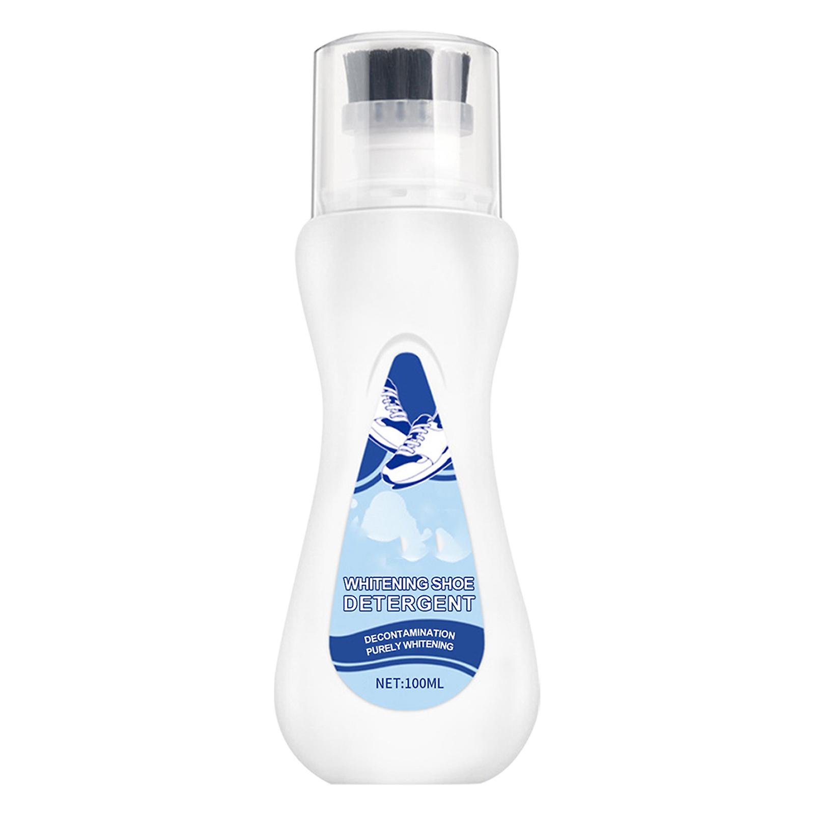 100ml Shoe And Sneaker Cleaner With Soft Bristle Shoes Cleaning Scrub Brush For All Kinds Of Shoes Boots Sneakers