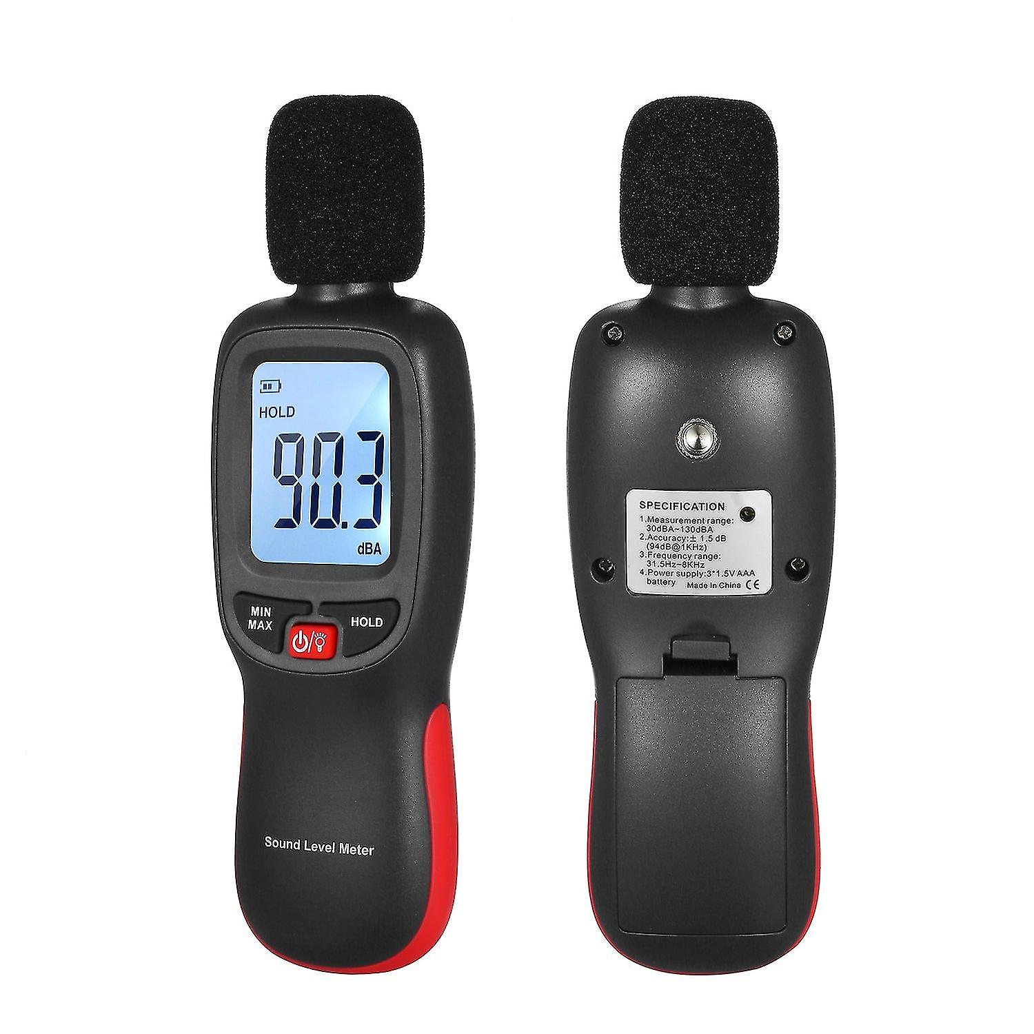 30-130Db Noise Volume Measuring Instrument Decibel Monitoring Tester Mini Lcd Digital Noisemeter Sound Level Meter