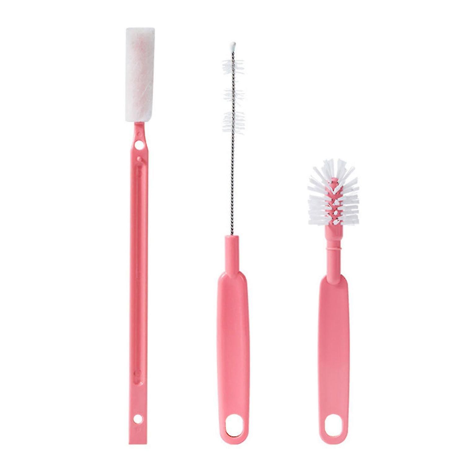3pcs Kitchen Cleaning Brush Bottle Cleaning Brushes Set Versatile Tube Brushes