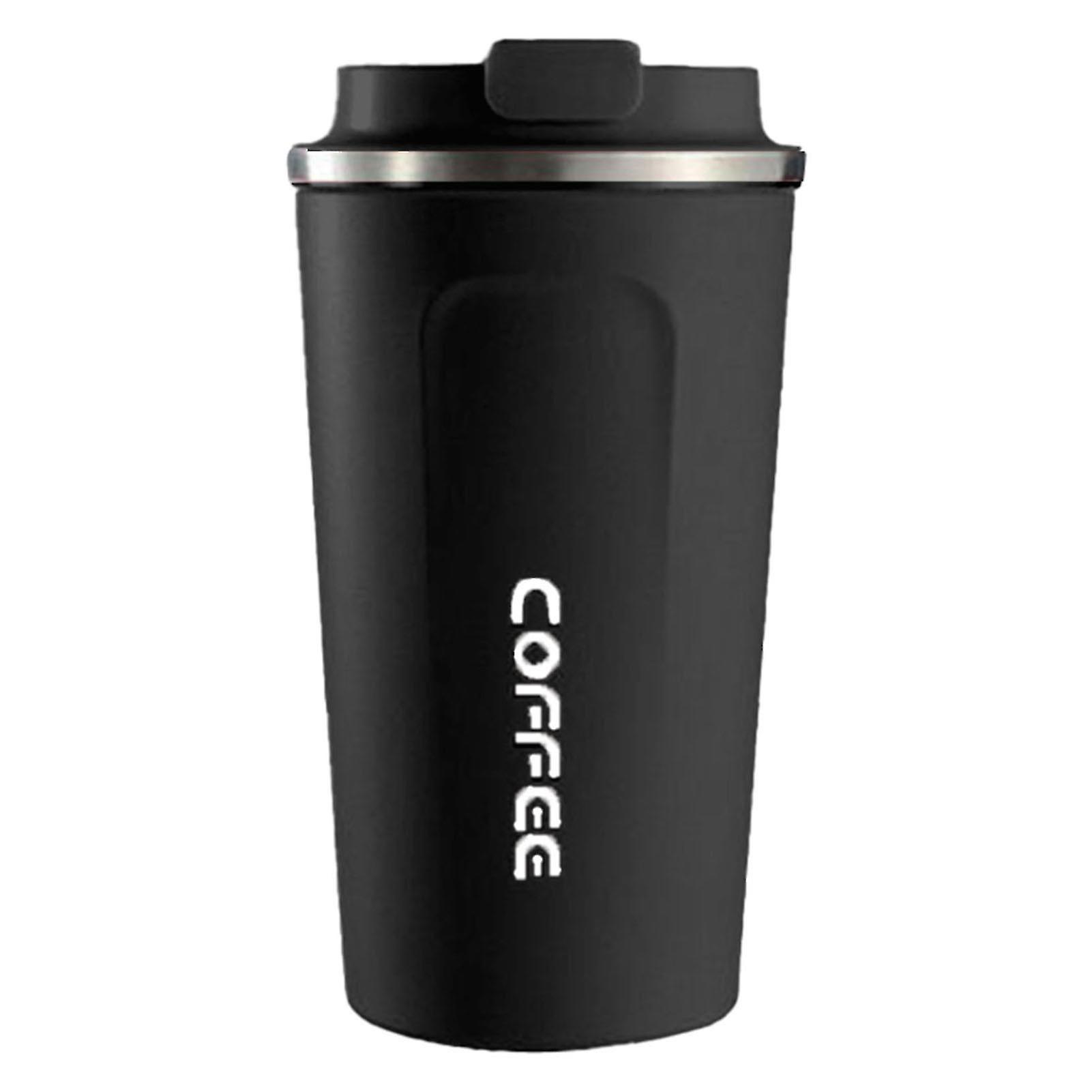 Smart Temperature Display Coffee Cup Portable 304 Stainless Steel Insulation Cup Simple Style Pure Color Generation 2nd Black 510ml