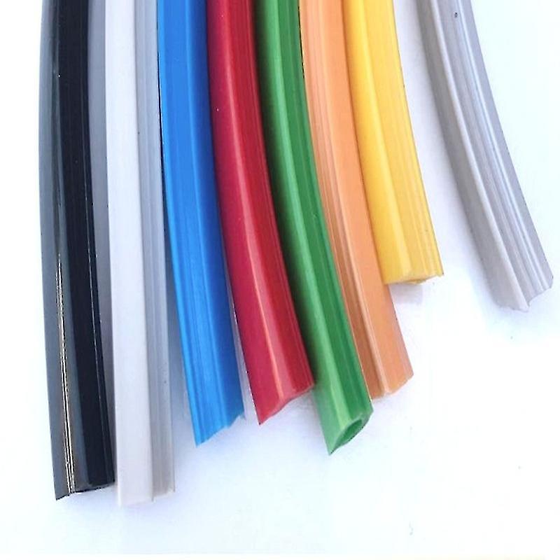 10 Meter 20304050 Serie 6mm8mm 10mm Flachdichtung für Aluminiumprofil Soft Slot Cover Panel Holder C-Träger Maschine x silber 10mm