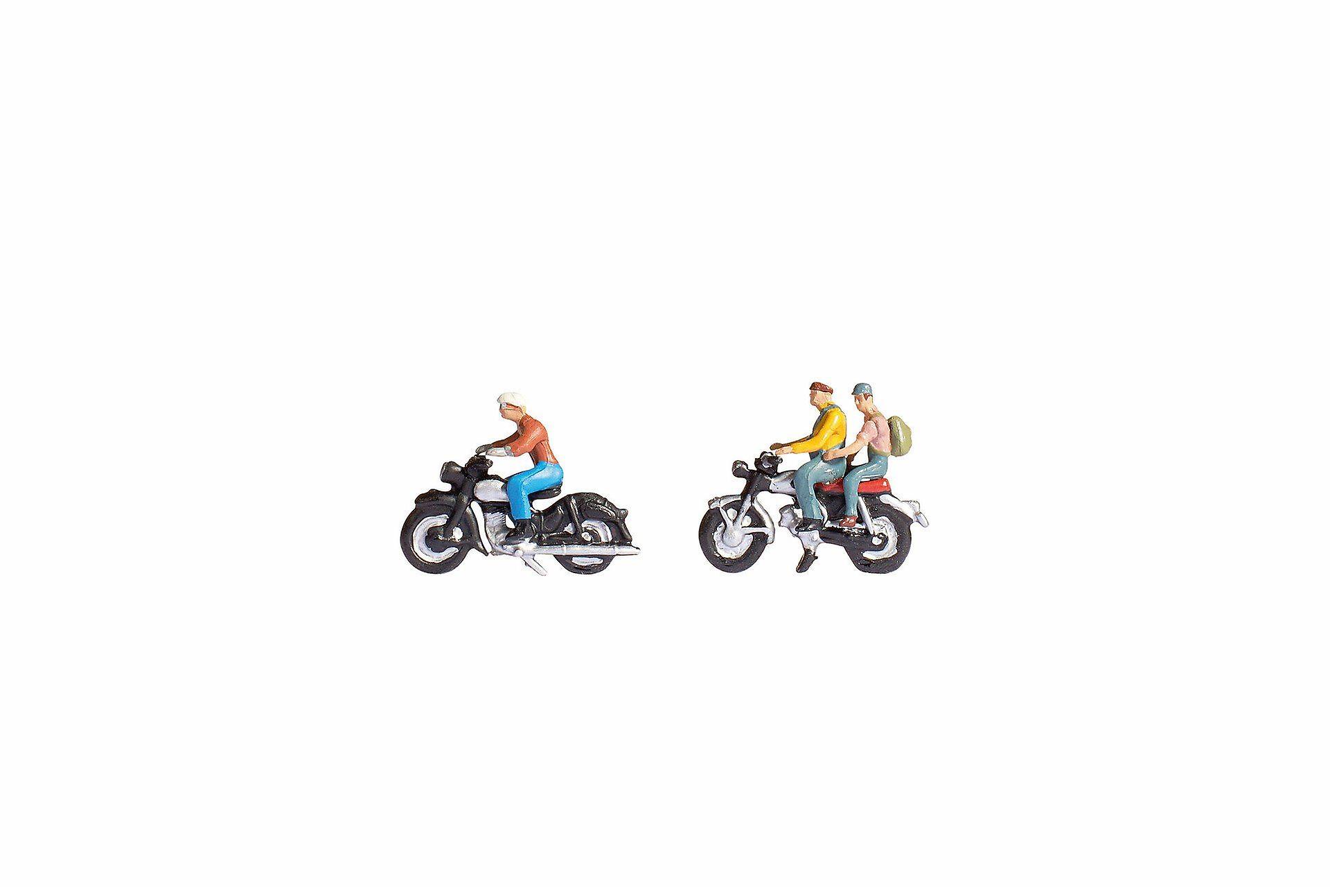 Noch N45904 Motorcyclists (2) Figure Set TT scale Plastic Painted TT Scale model