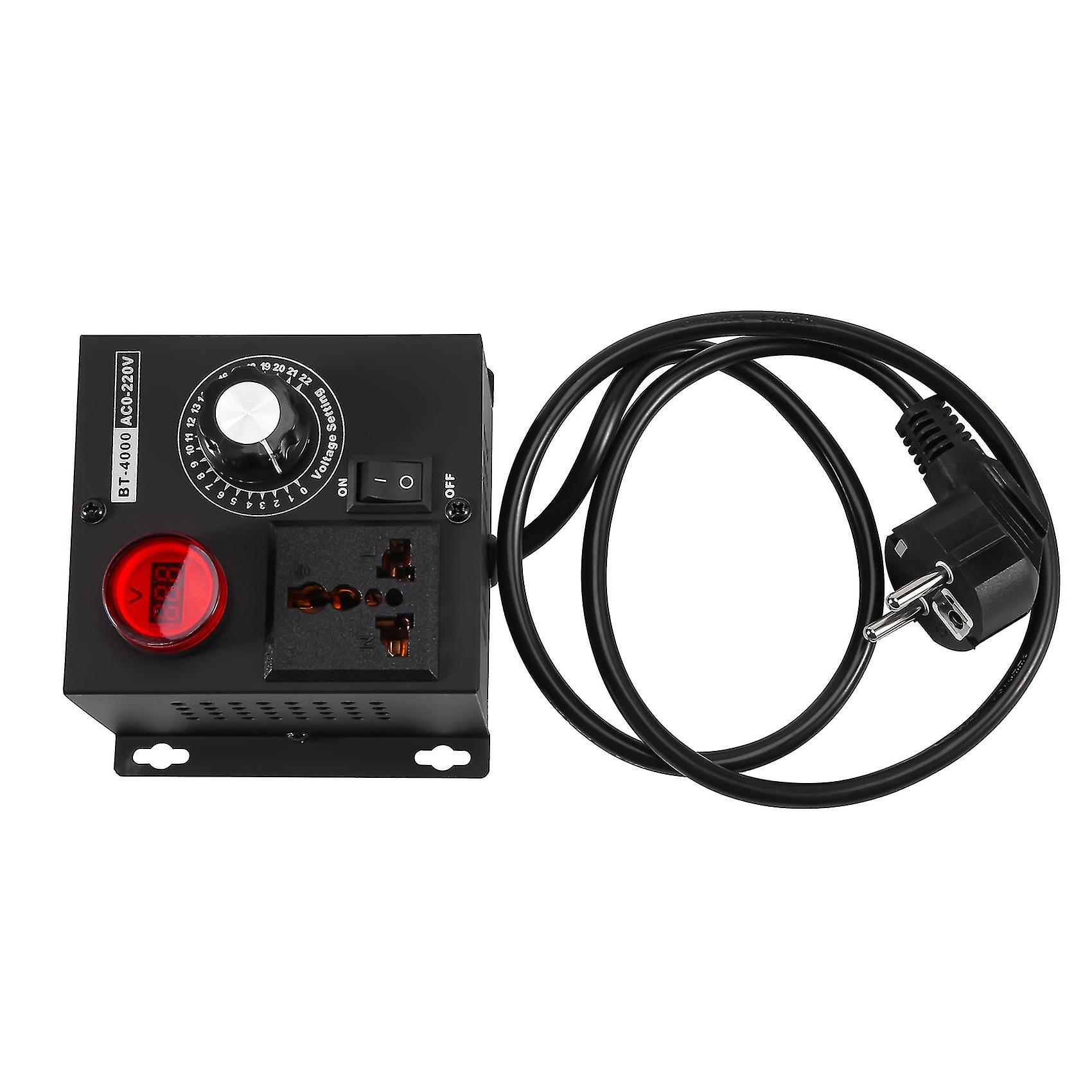 Ac220v 4000w ηλεκτρονικός ρυθμιστής τάσης ρυθμιστής θερμοκρασίας κινητήρα ταχύτητας ανεμιστήρα dimmer ηλεκτρικός για