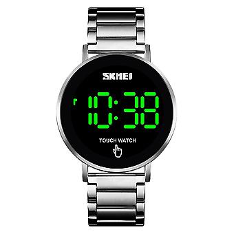 SKMEI 1550 Einfache und stilvolle LED-Touchscreen-Herrenuhr Wasserdichter Edelstahl mit Uhr