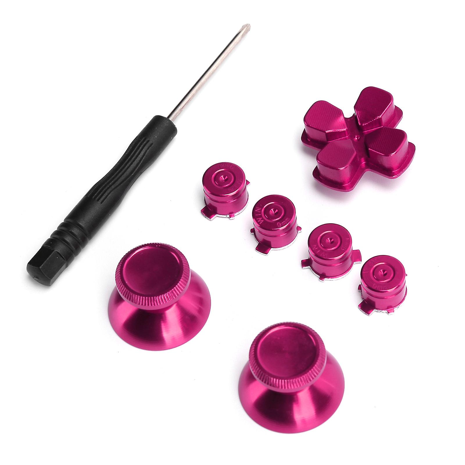 Metal Button Thumbstick Simulates Grip for PS4 Gamepad Controller Joystick Replacement