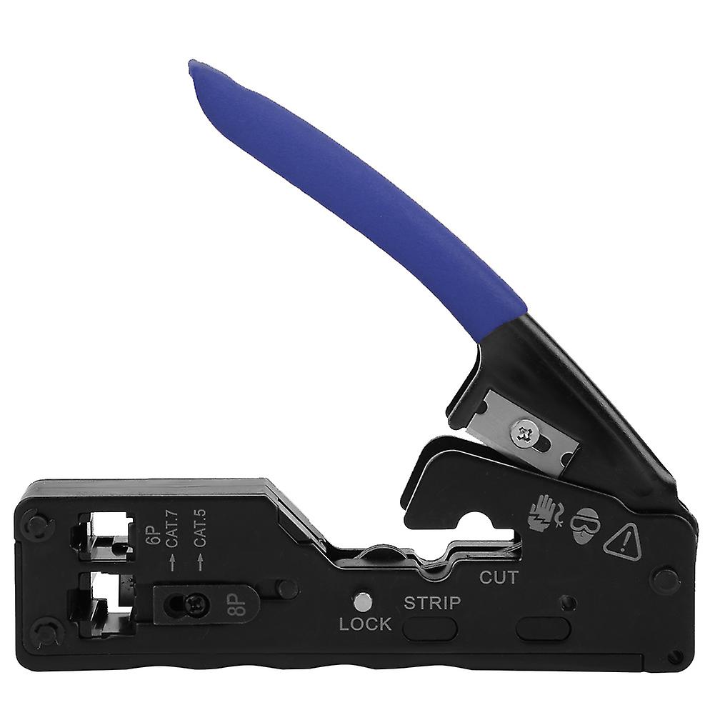 Network Wire Crimper Stripper Cutter Crystal Head Crimping Tool for CAT-5 CAT-6 CAT-7