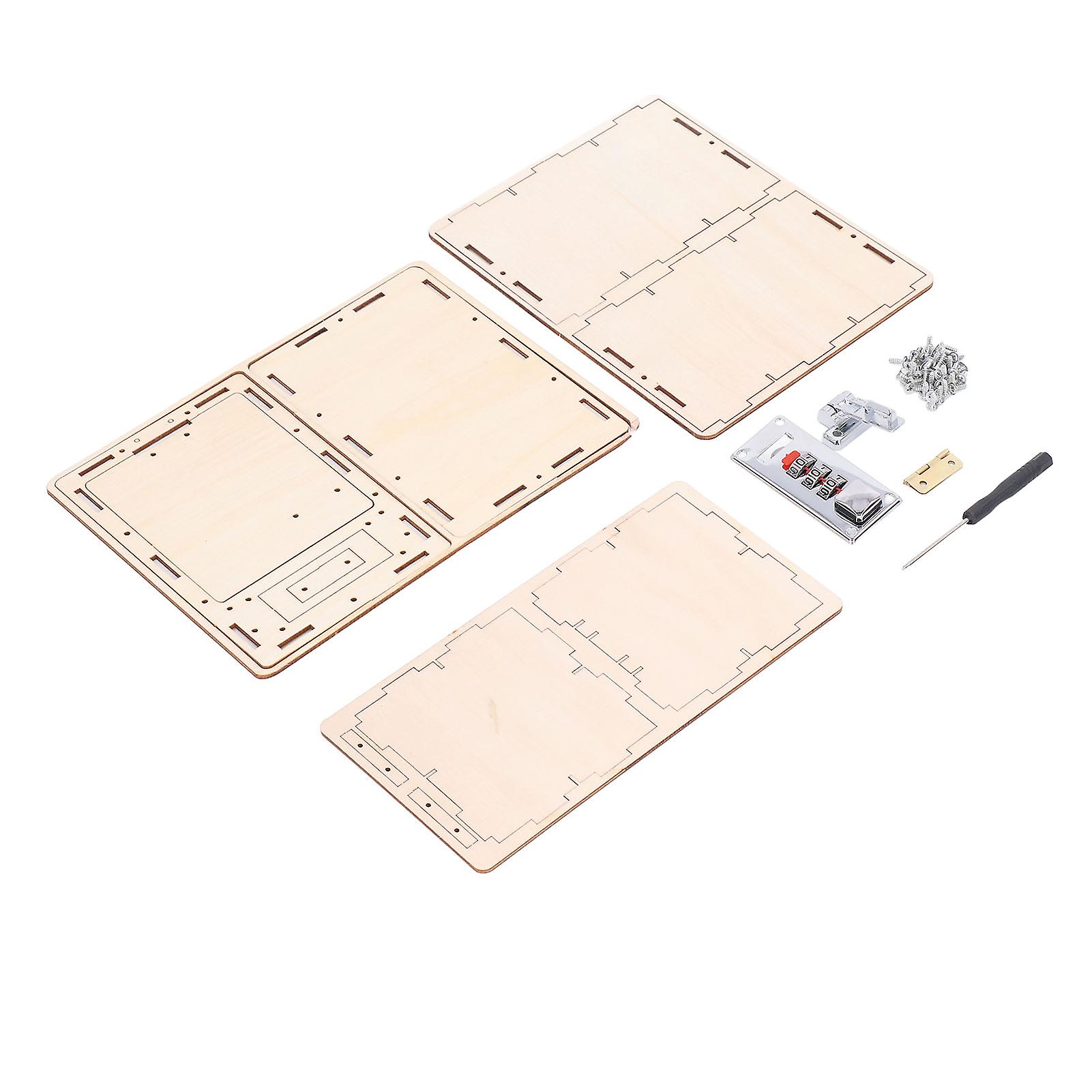 セーフボックスビルディングブロックDIYおもちゃマネーバンクコードロックモデルギフト子供子供