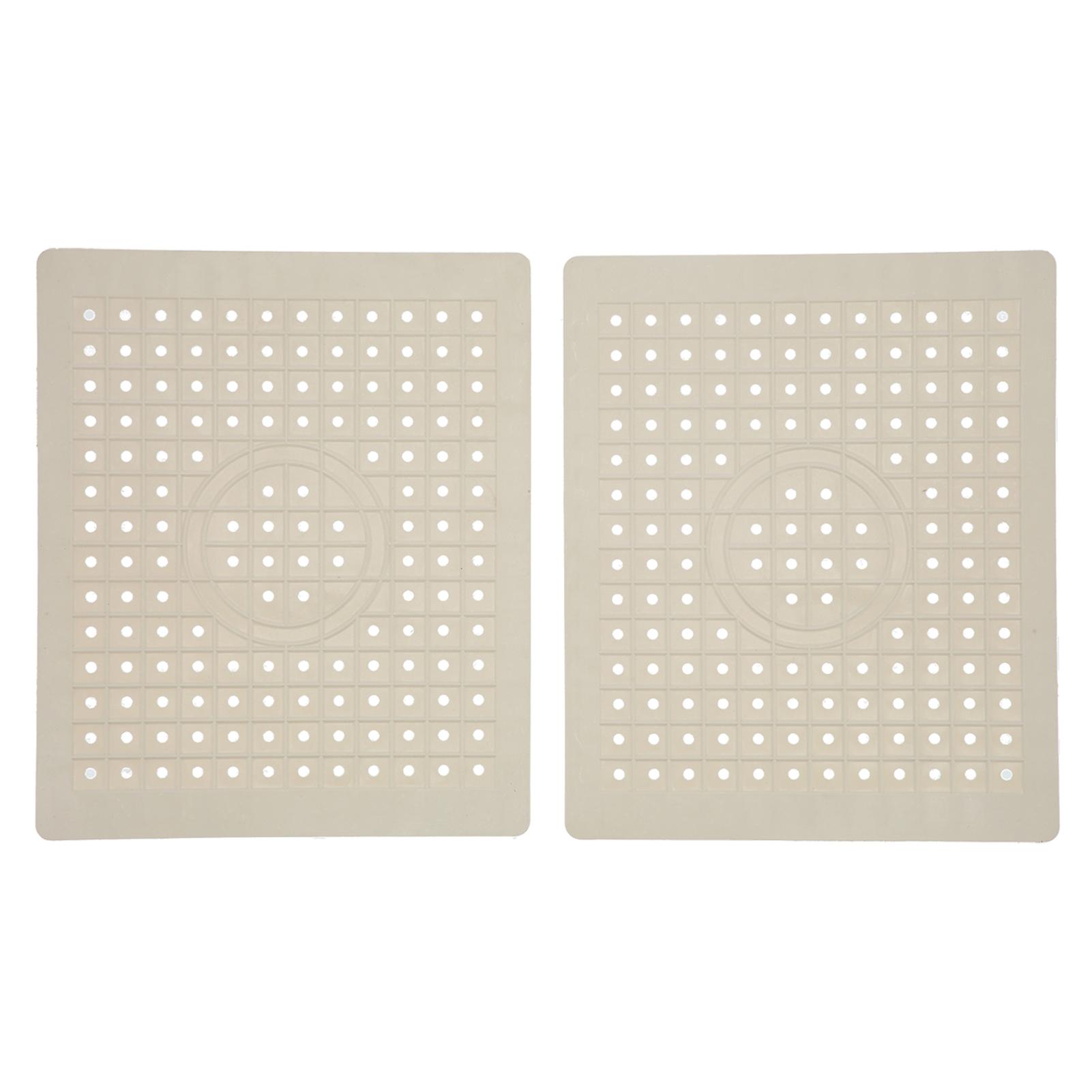 2 Pack Kitchen Sink Mats Food Grade Rubber Non-Slip Easy Clean
