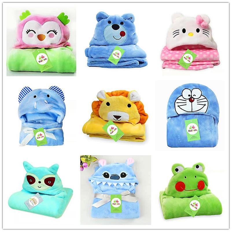 70 * 100Cm Cartoon Hug Blanket Swaddling Quilt Blanket Bathrobe Night-robe Sleeping Blanket Shawl Cloak Robe