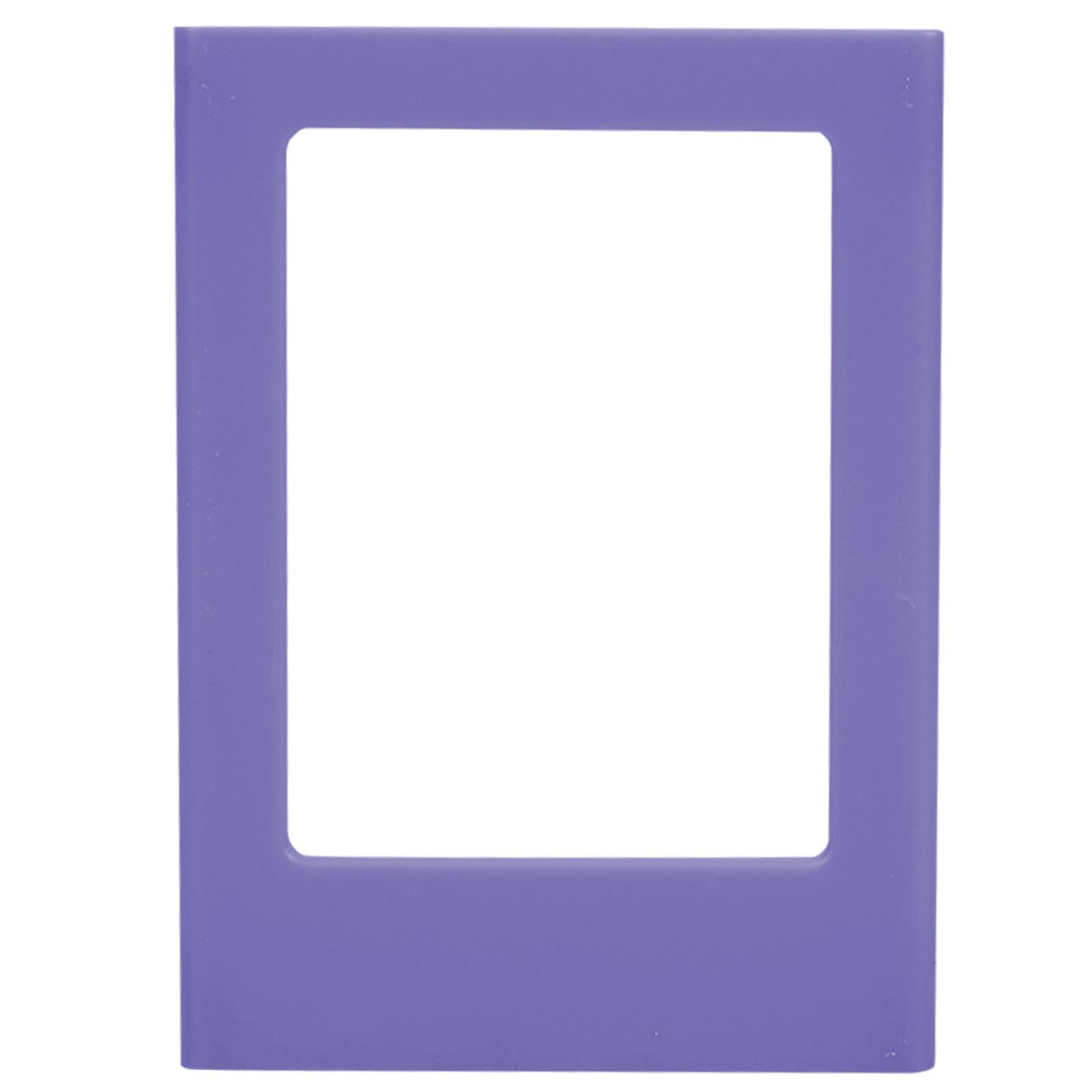 Plastic Magnetic Photo Frame for 3 inch Mini Polaroid Photos (Purple)