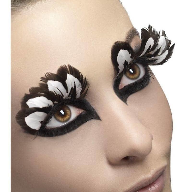 Eyelashes Feather Adult Brown 24255