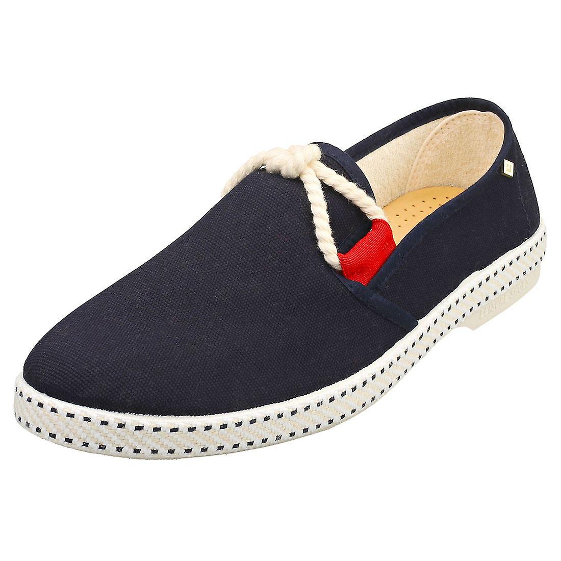 Rivieras Abordage Mens Espadrille Shoes in Navy