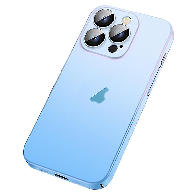 Frosted Gradient Phone Case For Iphone 13 Pro Max Blue