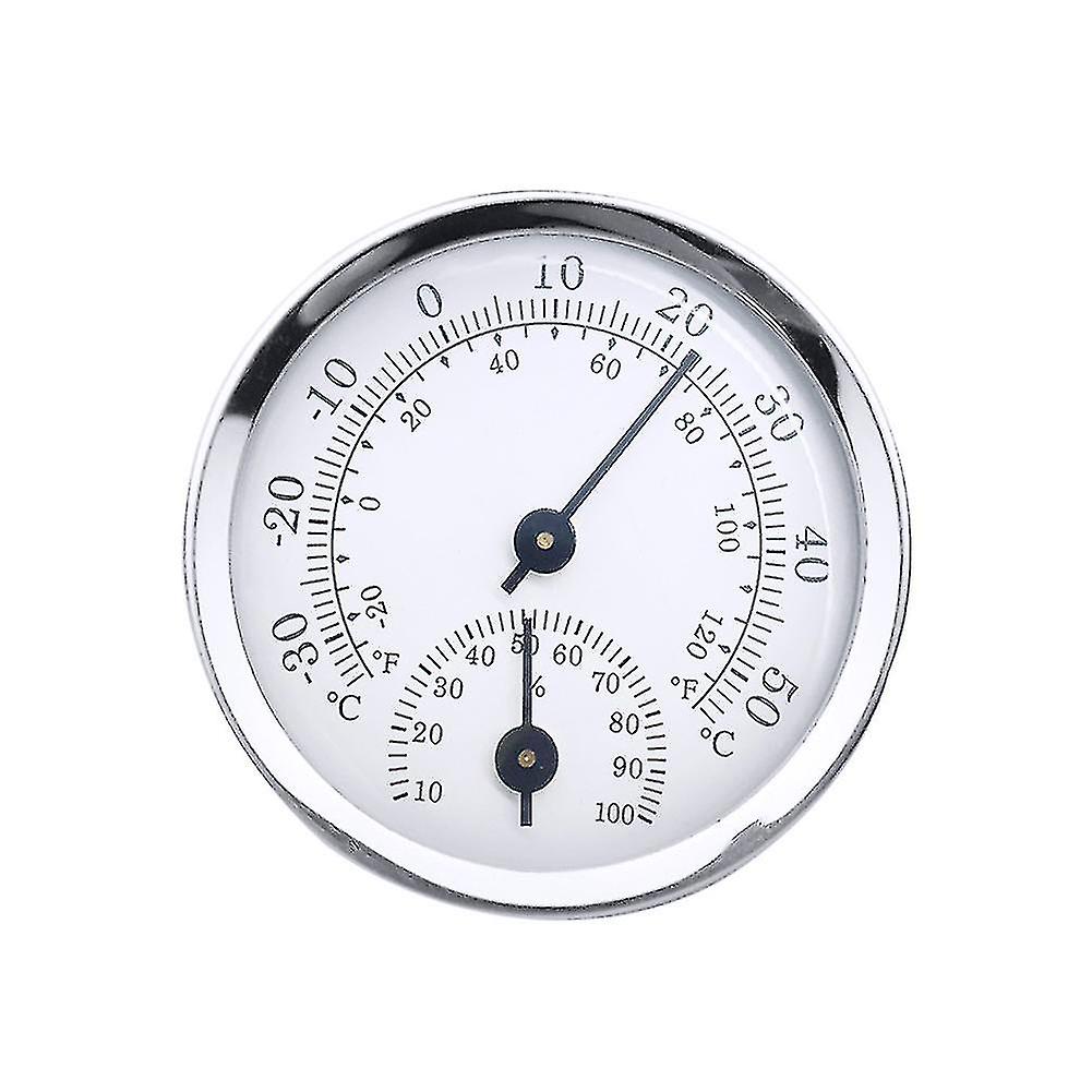 Mini Round Wall Hanging Analog Thermometer Hygrometer Temperature Humidity Meter