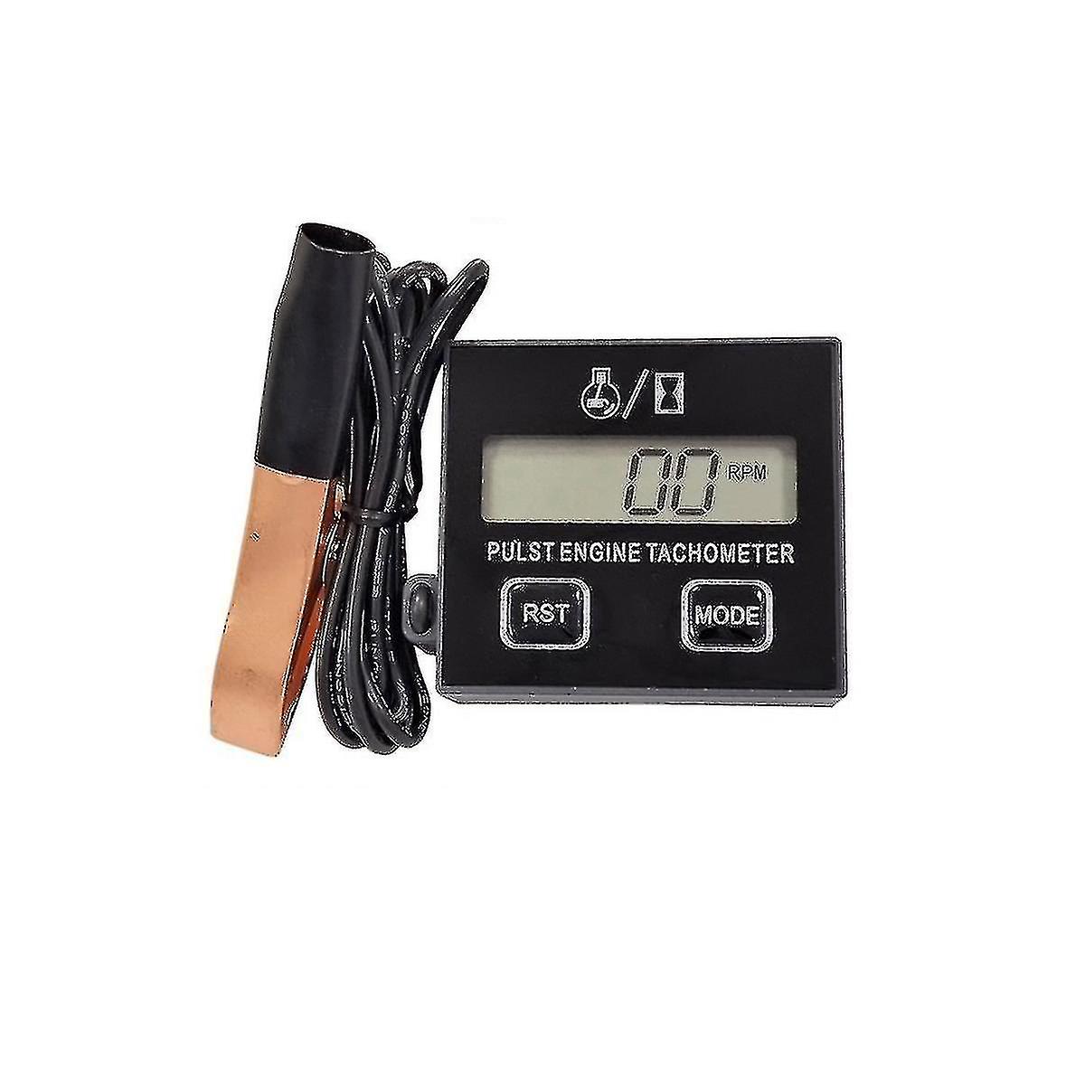 Digital Gasoline Engine Tachometer Resettable Inductive Contact Tachometer Compatible Chain Saw Engine Law-d