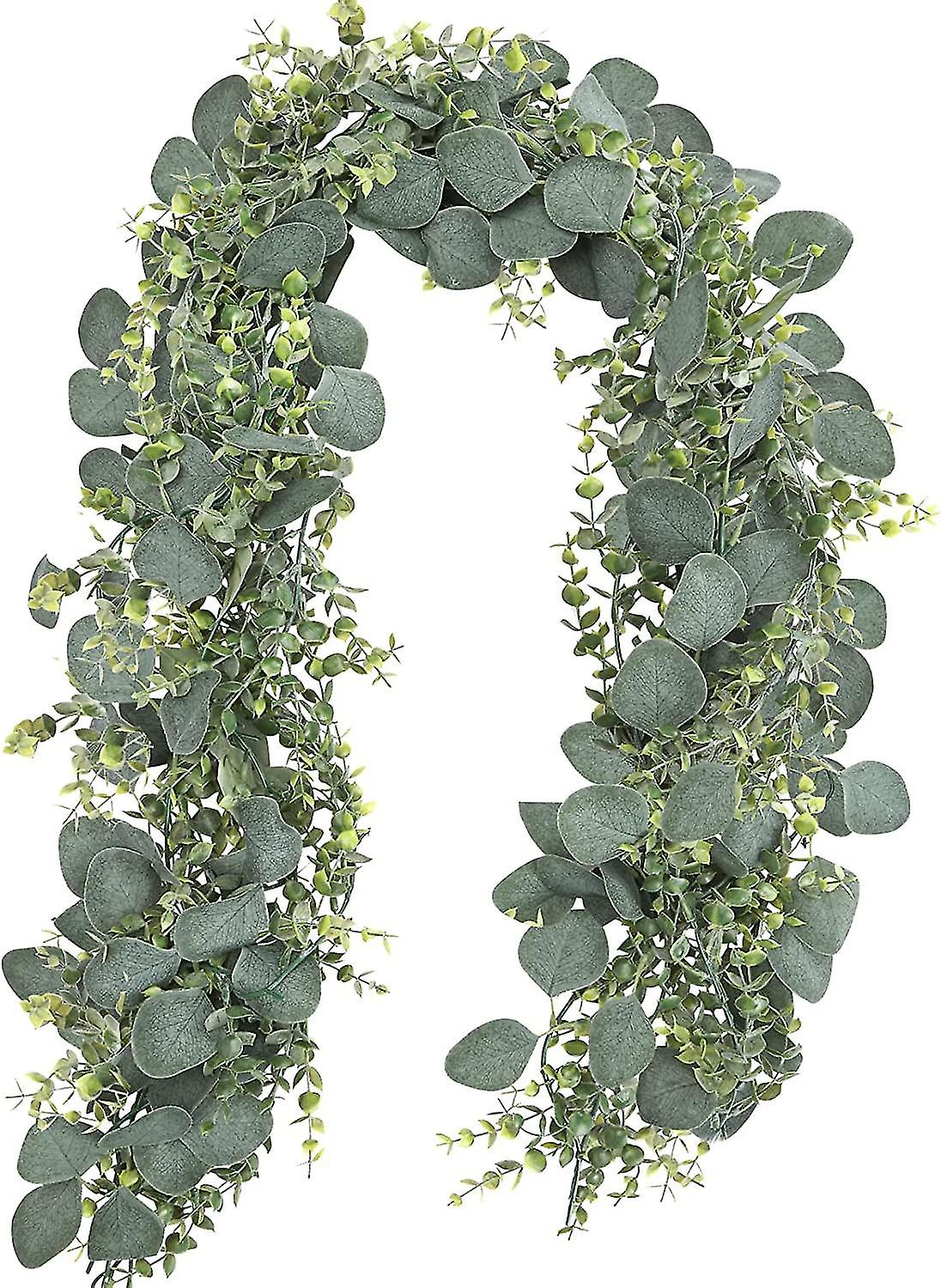 2 Pack 170cm Artificial Eucalyptus Wreath Spring Wreath