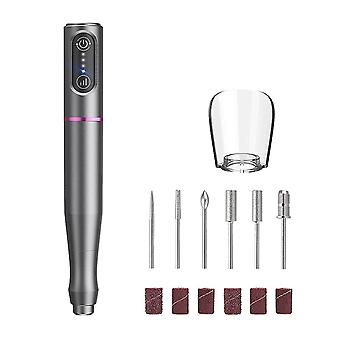 Electric Nail Cutter for Gel Nails, Wireless, USB Rechargeable, 25000 rpm, 3 Speed Levels, Manicure Pedicure Set, Nail Drill -GSL