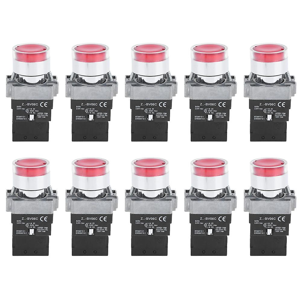 BERM Button Switch Self-Resetting, Normally Closed