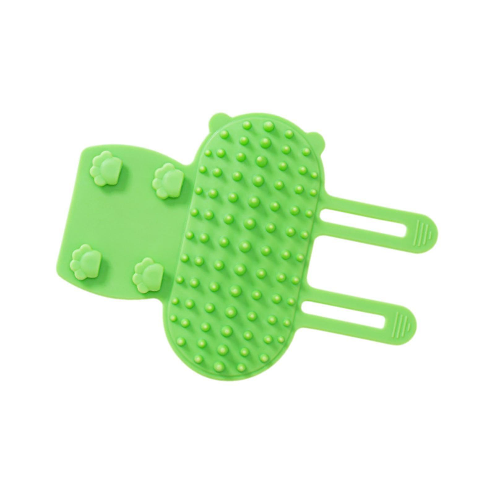 2x מסרק דגדוג מברשות לחיות מחמד מטפח עצמי חתול לגור שיער ארוך קצר חתולים ירוקים