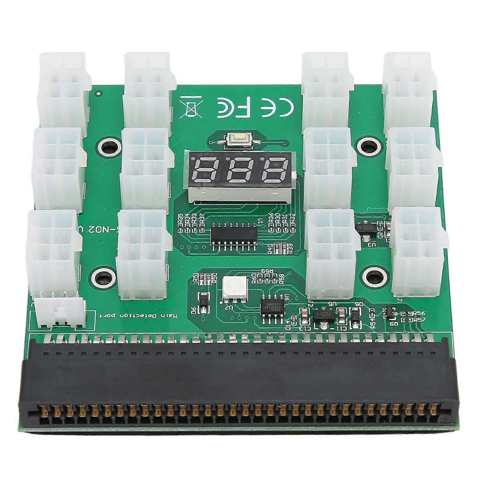 Power Supply Breakouts Board Adapter PCB Process Support 1600W 12V 6 PIN High Safety Performance Breakouts Board Module 