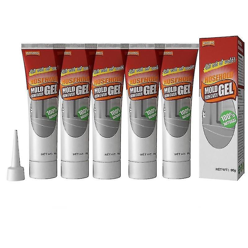 5x جل مزيل العفن العميق ، جل إزالة العفن المنزلي للمطبخ حمام بلاط الحائط البقع بالوعة ، khw