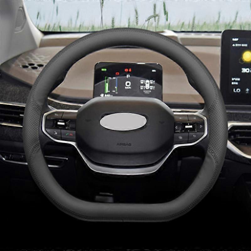 Auton ohjauspyörän kansi Hengittävä liukumaton nahka, joka sopii Geely-geometriaan C 2020 2021 2022 2023 Auton sisustustarvikkeet