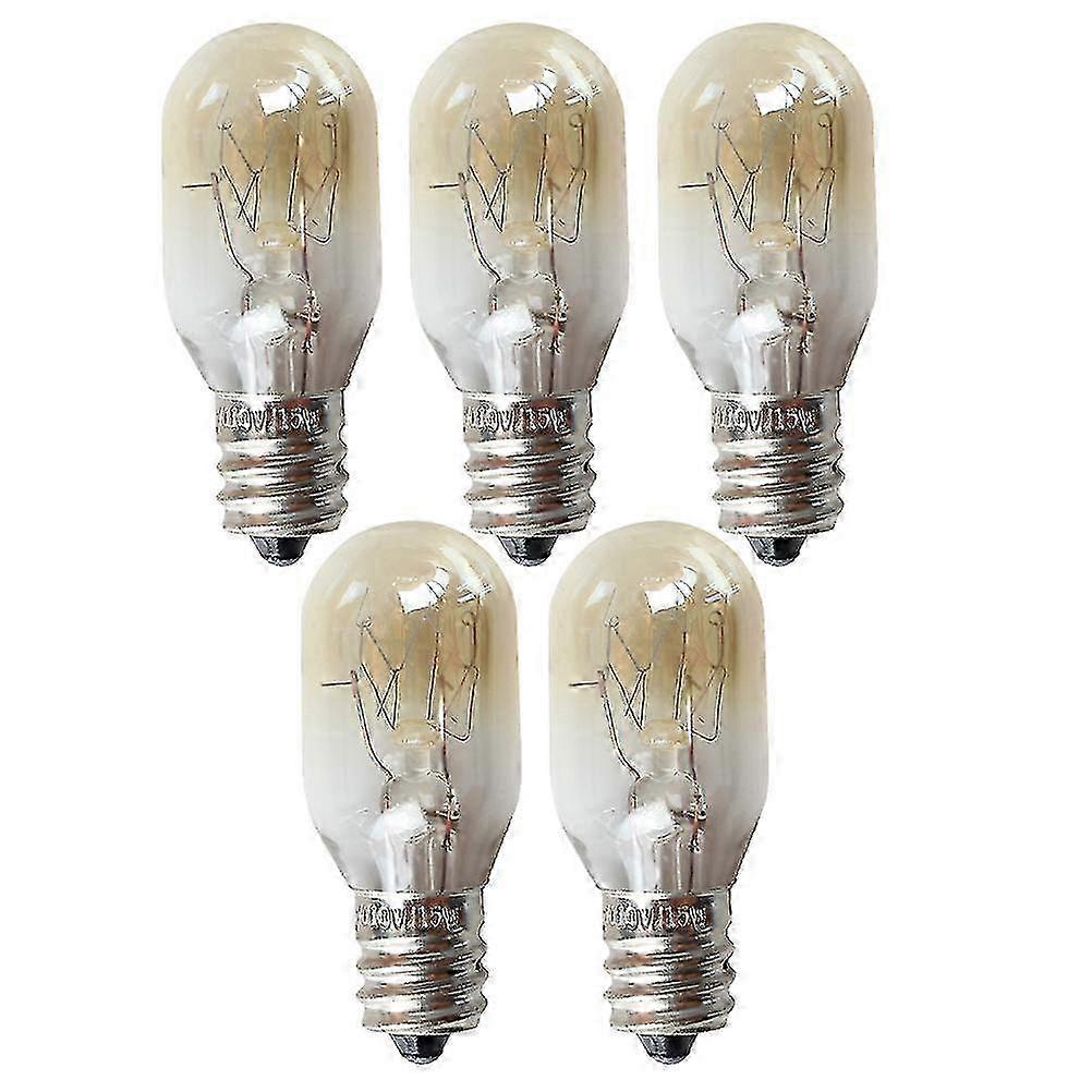 5pcs E12 15w Microwave Light Replacement Oven Heat-resistant Lamp Bulb