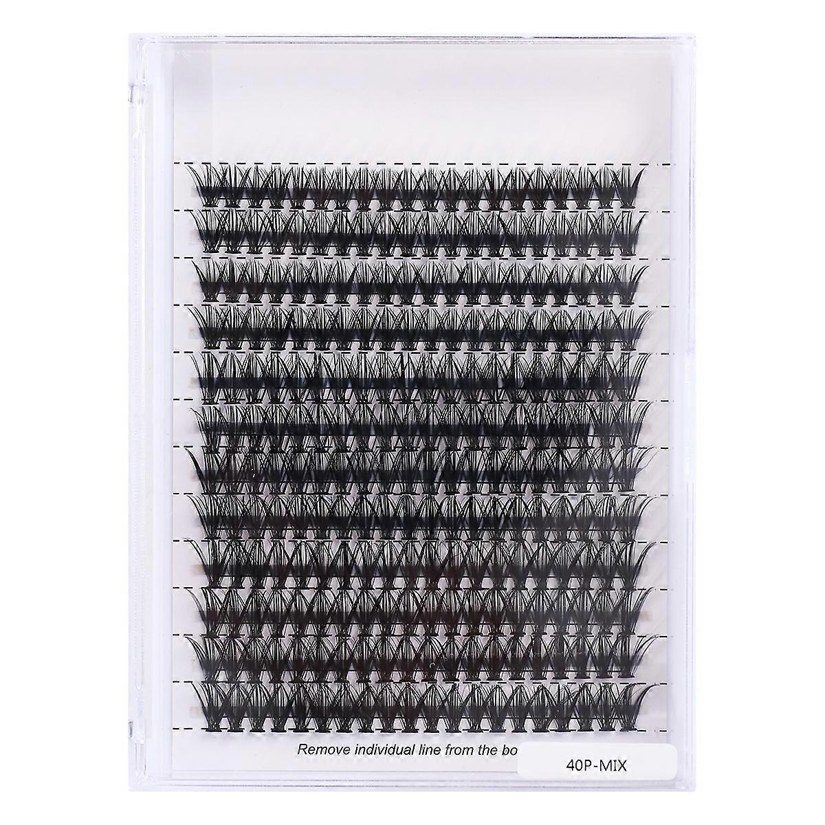 Individual false eyelashes in different lengths and styles Black Black