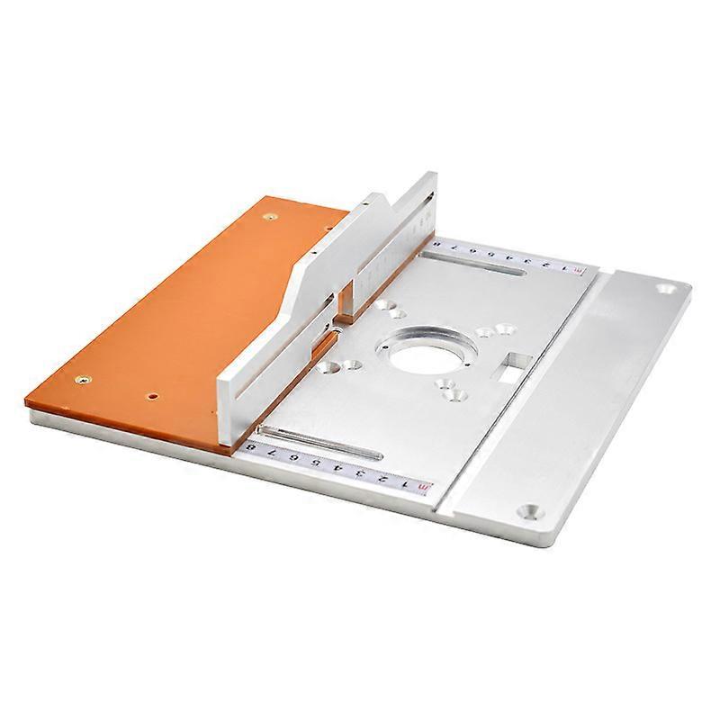 Router Table Insert Plate Electric Wood Milling Flip Board With Miter Gauge Table Saw Woodworking
