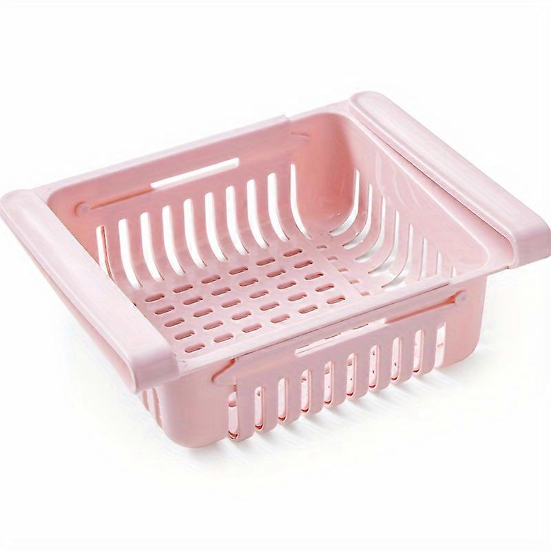 Retractable Drawer Storage Basket Set - Space-Saving Organizer for Fridge & Kitchen - Convenient, Easy-to-Use, Durable - Home Organization Solution