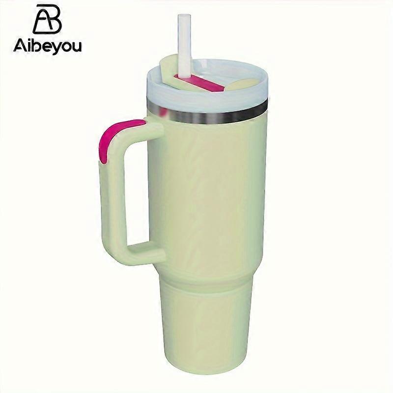 304 Stainless Steel Vacuum Vacuum Flask To Keep Cold 30oz/900ML, Car Cup Ice Bice Beast Cup With Straw, Leak-proof Lid, Insulated Cup