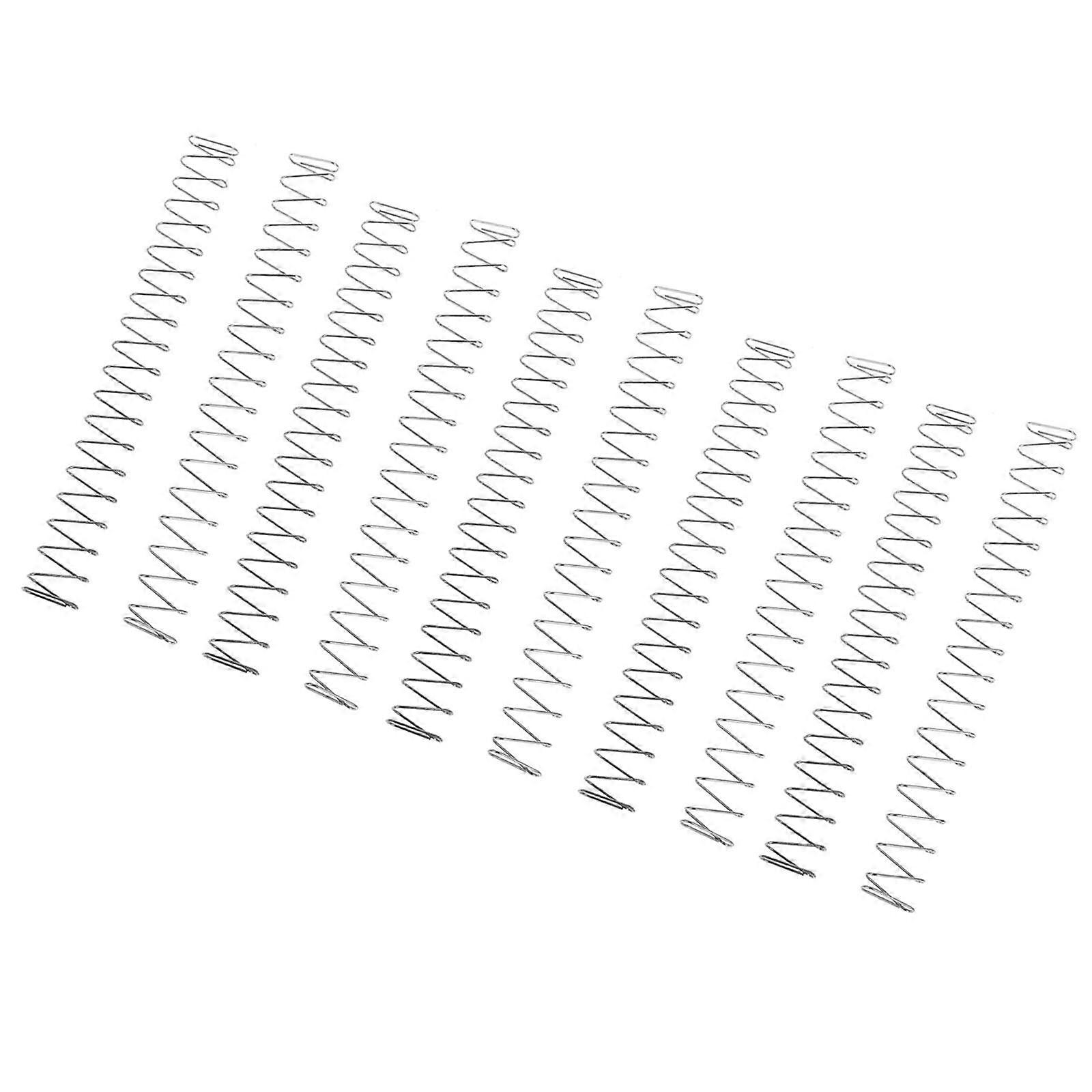 10Pcs Rectangular Compression Spring Shops Repair Toy Part Shop Wire Spring 19x2.1x0.7cm