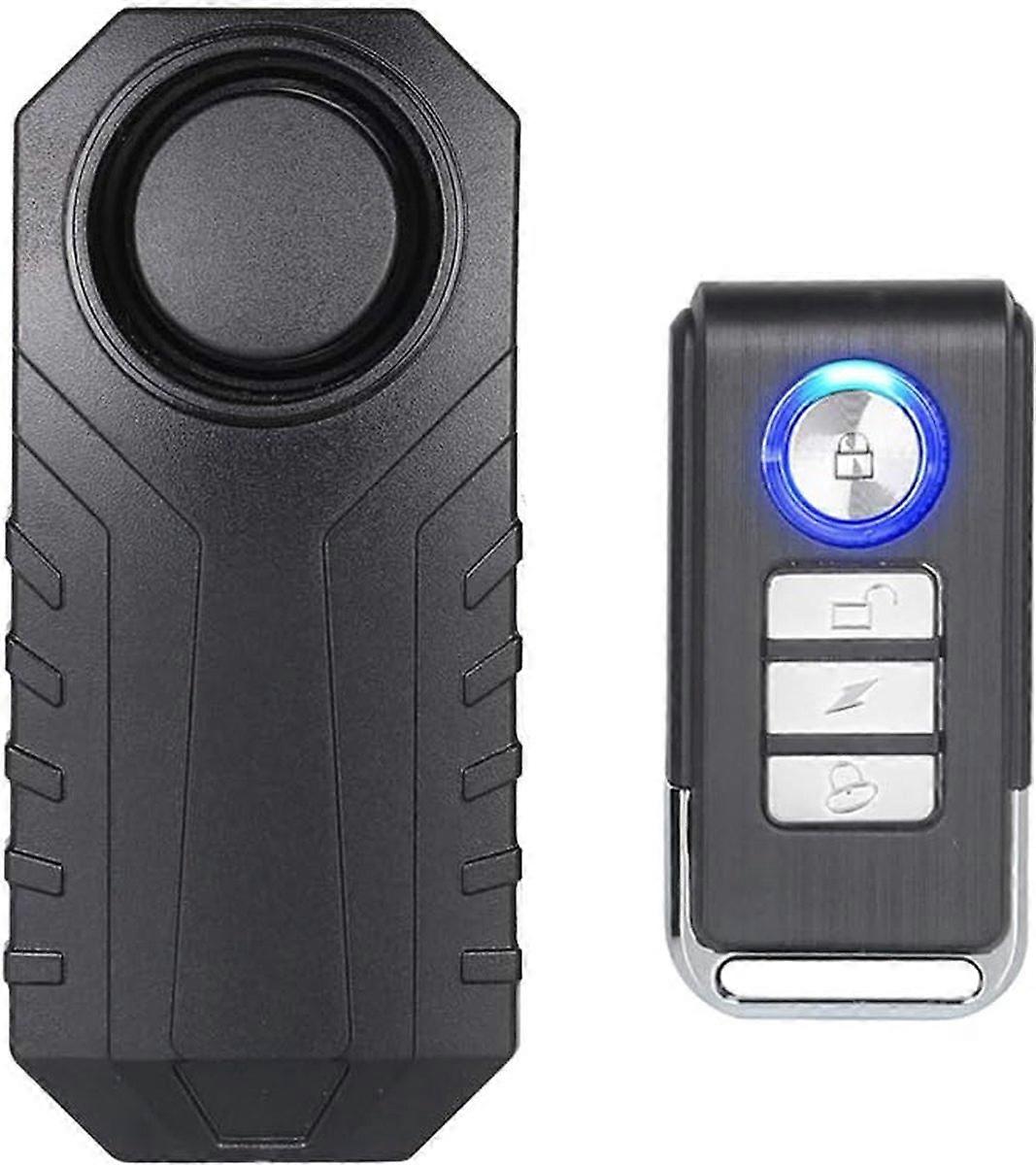 Bike Lock with Alarm - IP65 Waterproof Bike Lock with Remote Control - 7 Sensitivity Settings - 110DB