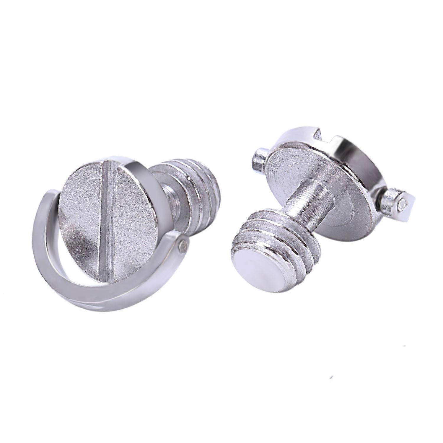 Longer Shaft D-ring Screw 3/8 inch-16 Thread Camera Tripod Quick Release Fixing Screw Adapter (Pack