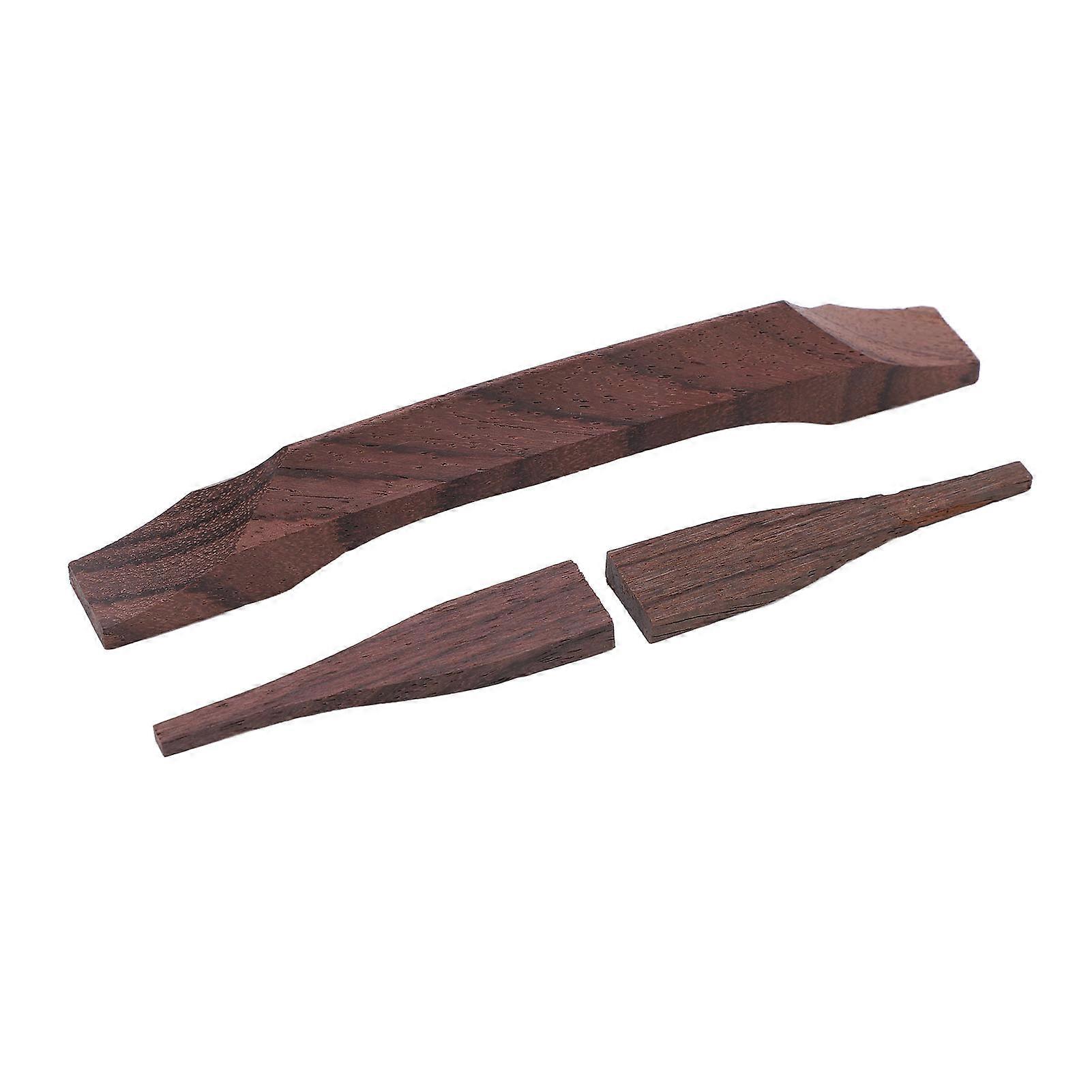 Guitar Saddle Bridge Rose Wood Instrument Accessory Replacement Part Set Kit for JAZZ