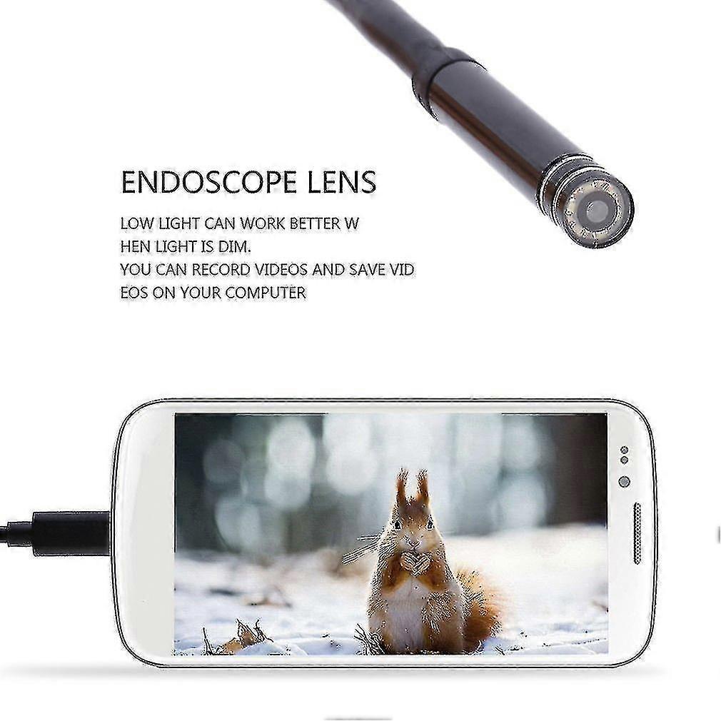 Type-c Usb Endscope Waterproof Inspection Camera 3 Meters Cable Hard/soft