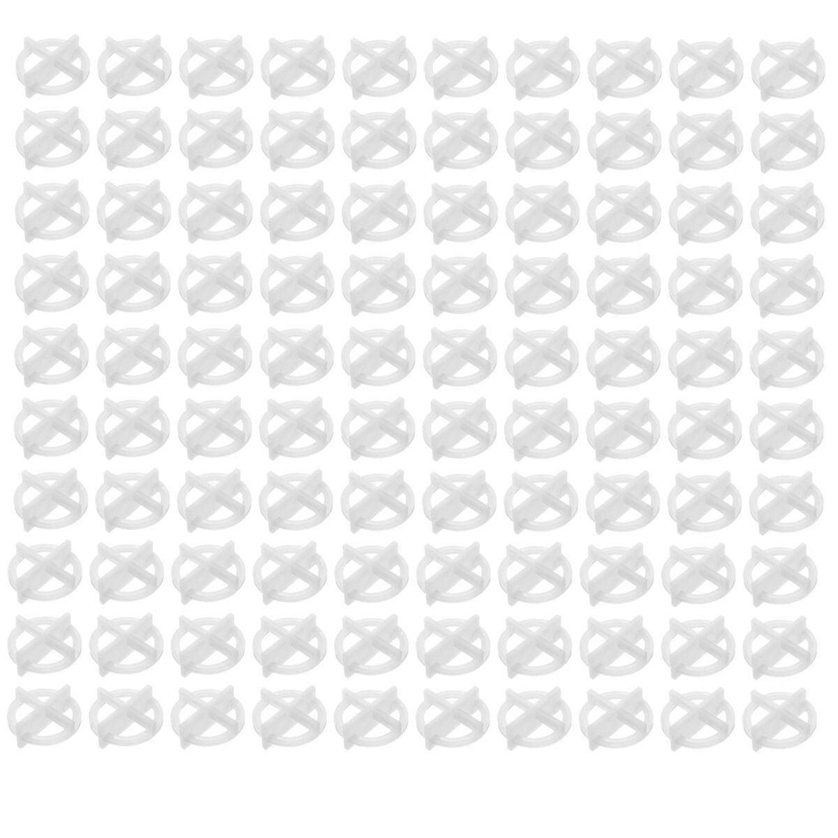 100Pcs Cross Tile Leveling System Base Spacer Recyclable Plastic Tools