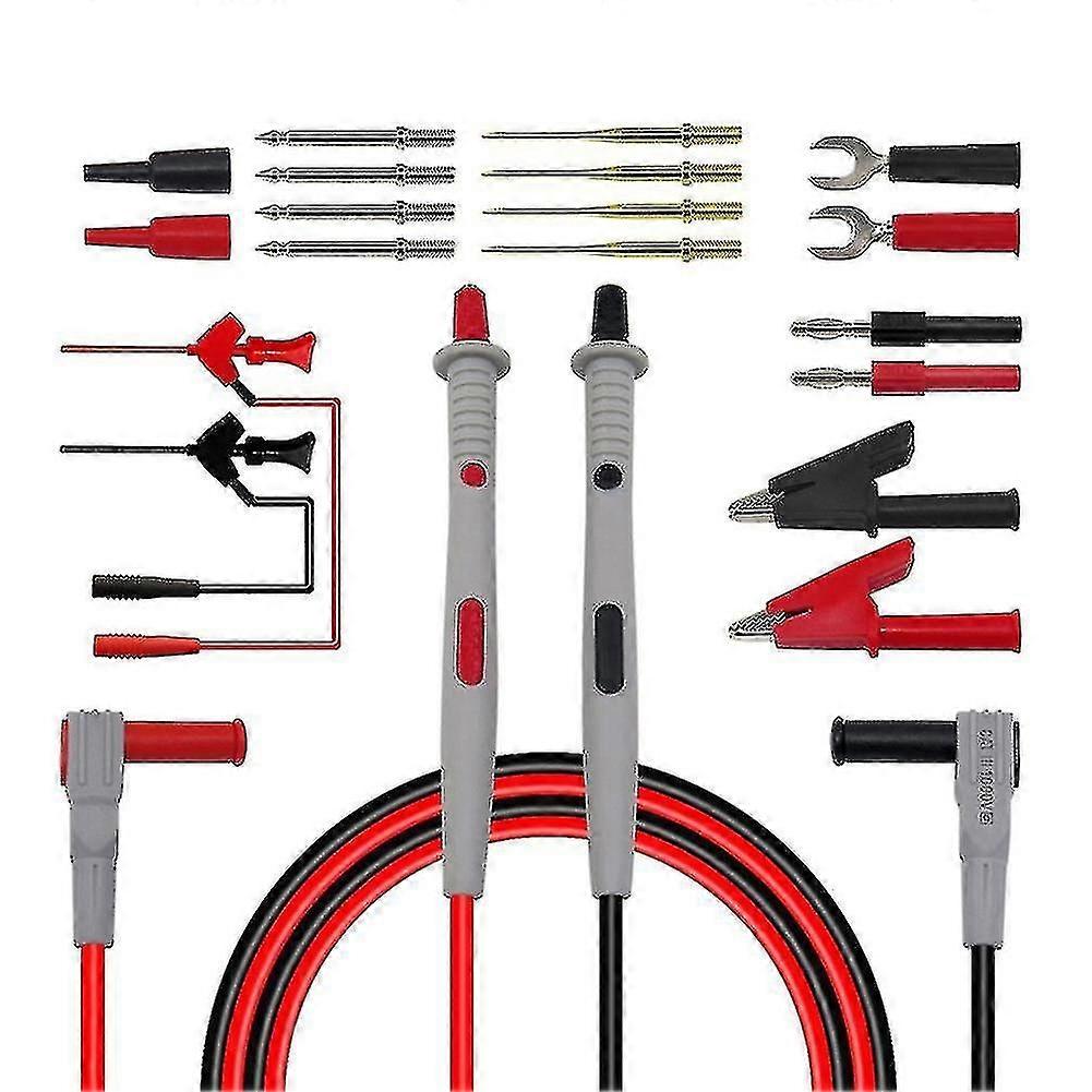 Electrical Multimeter Test Set With Crocodile Clips Test Hook Test Probes Professional Kit Mimenor